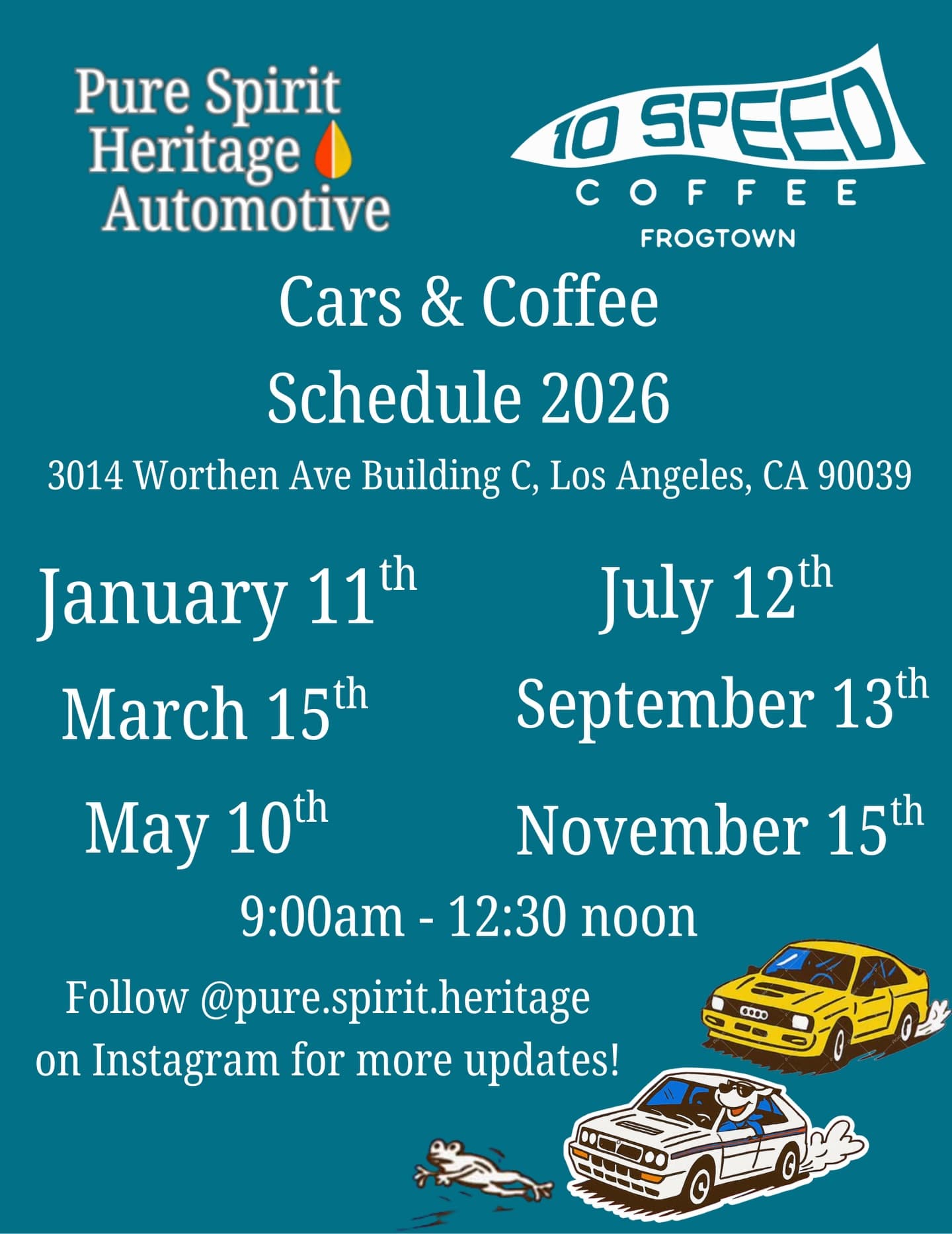 Cars & Coffee at 10 Speed Frogtown