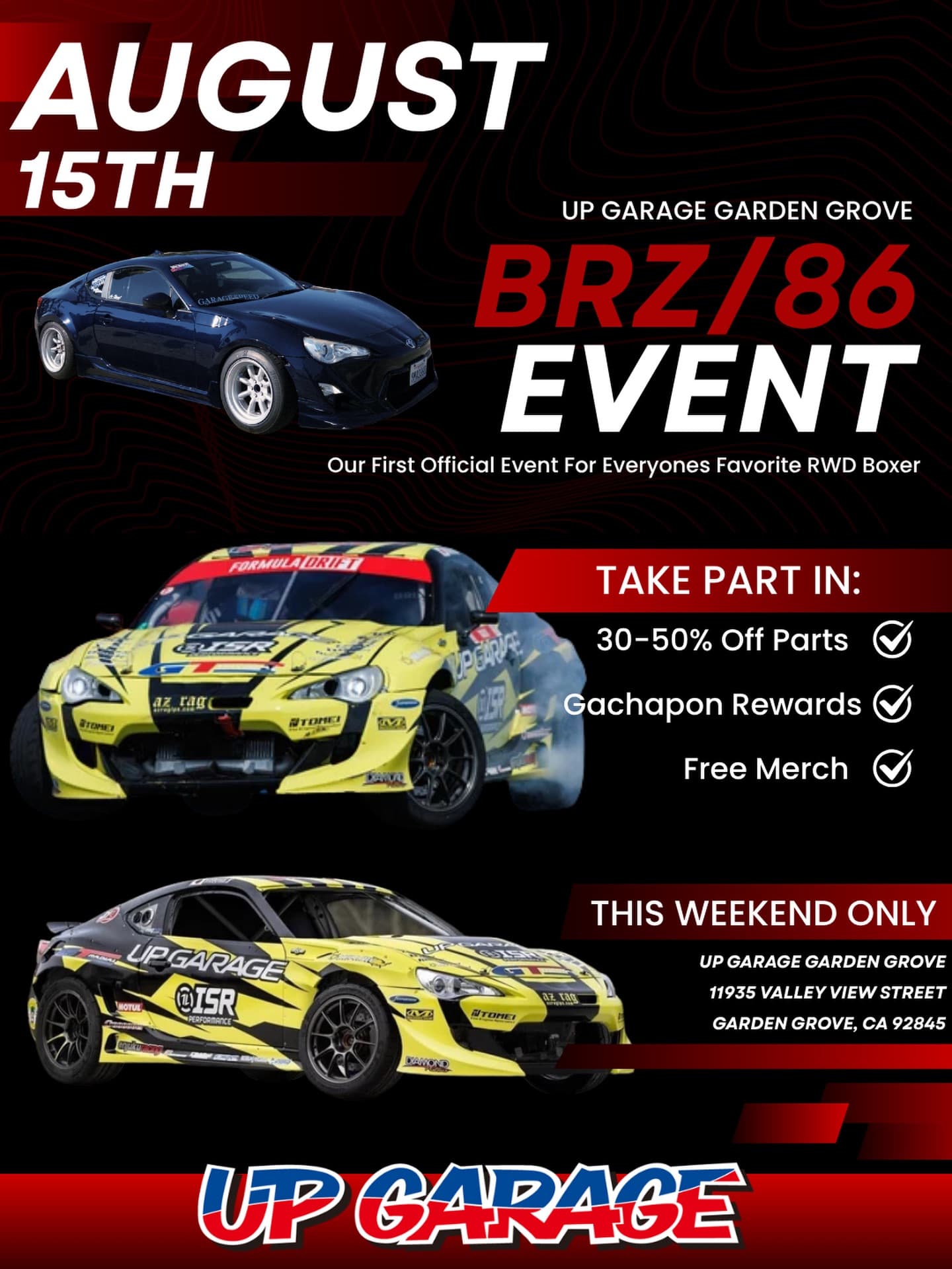 Up Garage BRZ/86 Event