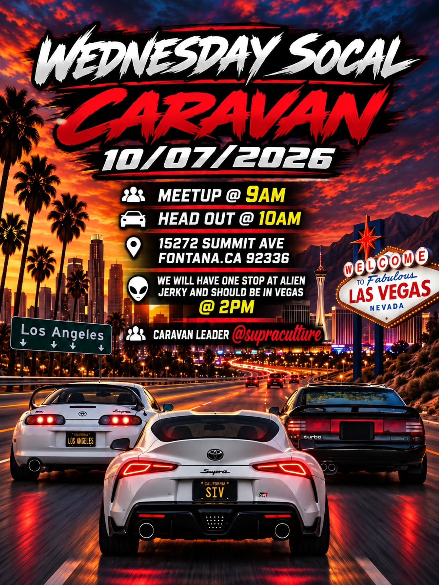 Wednesday SoCal Caravan