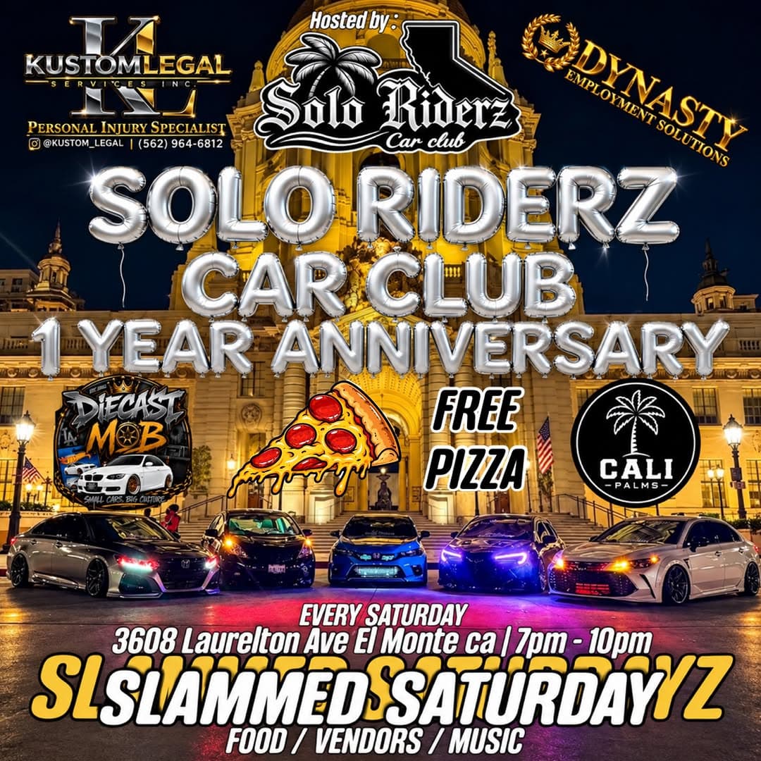 Solo Riderz Car Club 1 Year Anniversary