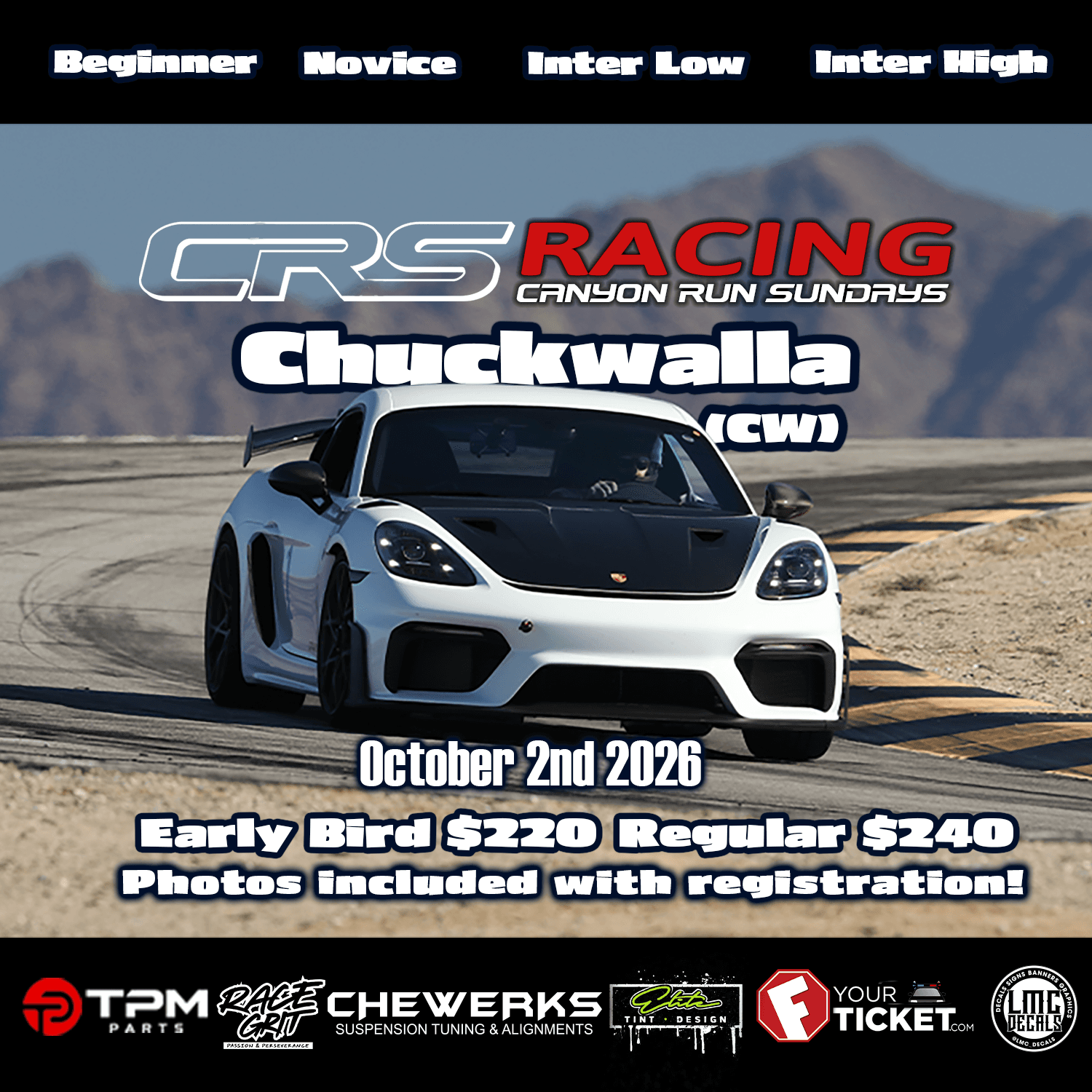 Canyon Run Sundays at Chuckwalla