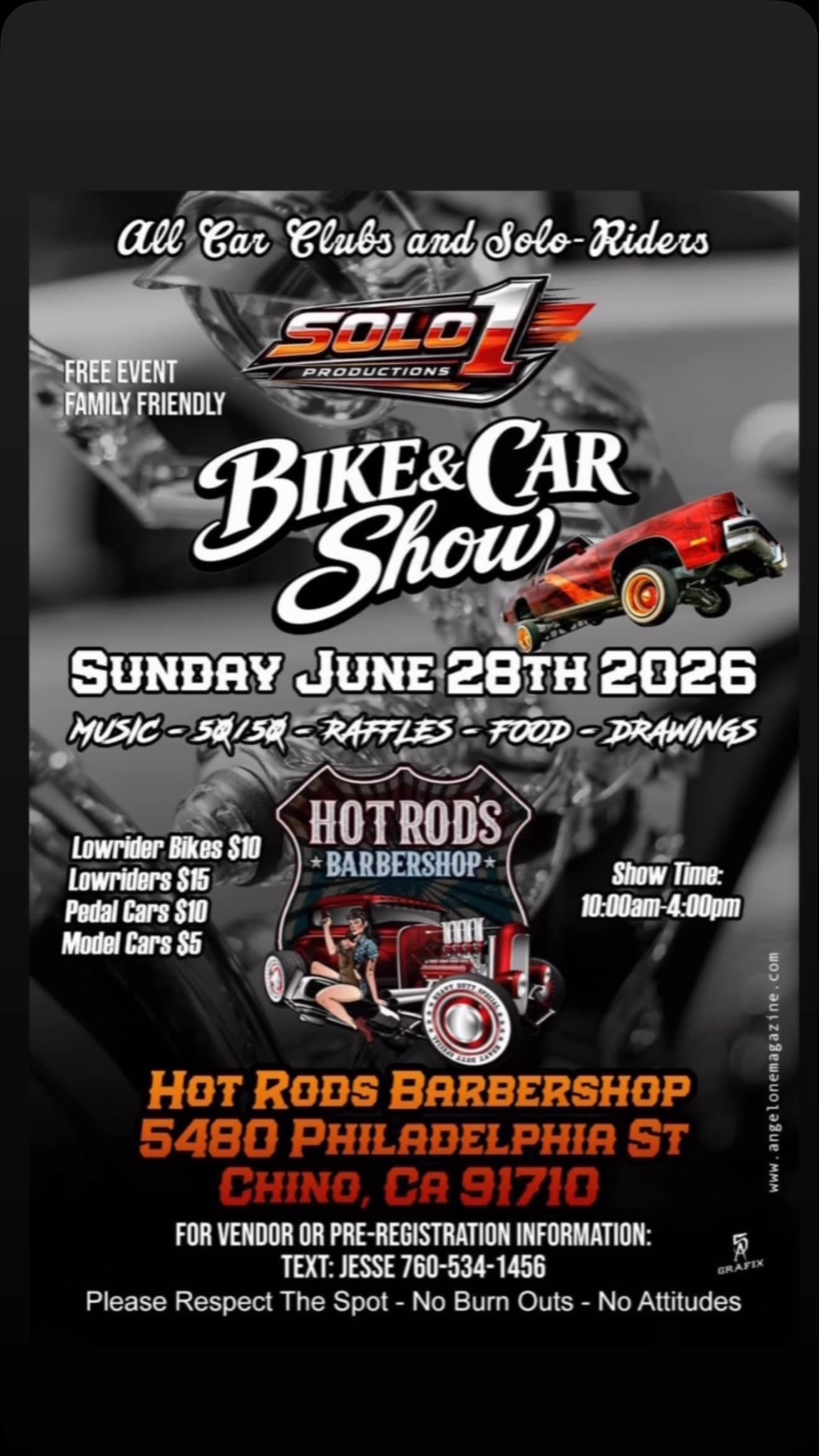 Bike & Car Show at Hot Rods Barbershop