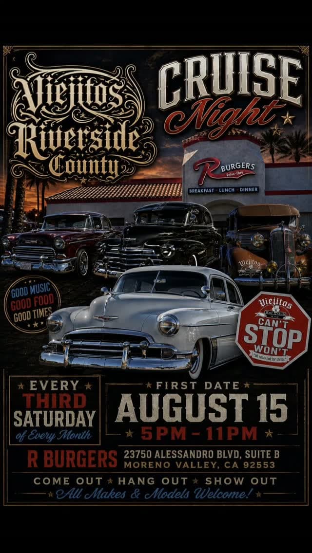 Viejitos Cruise Night at R Burgers