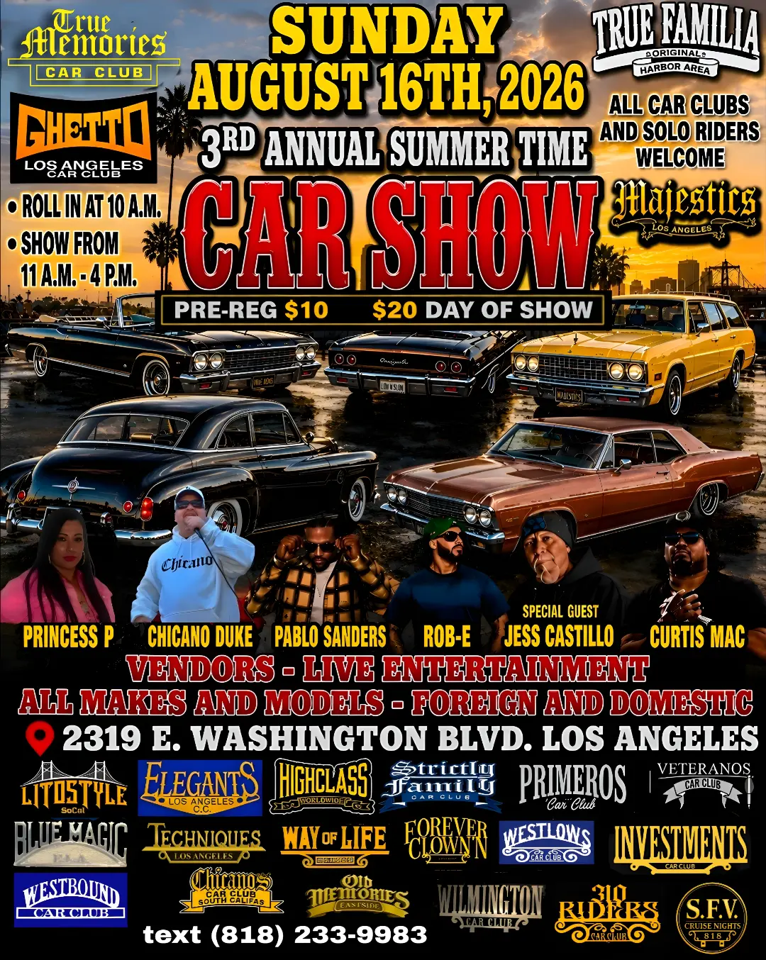 3rd Annual Summer Time Car Show