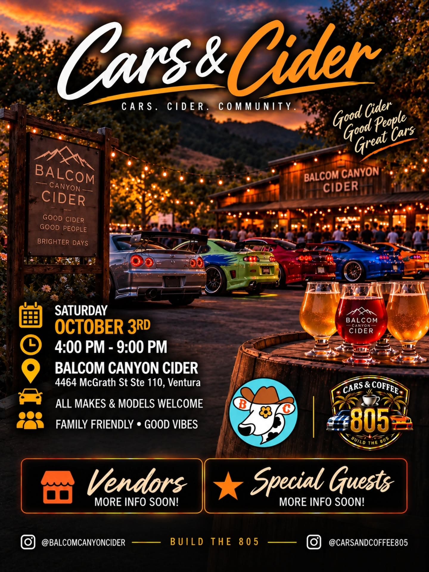 Cars & Cider at Balcom Canyon Cider