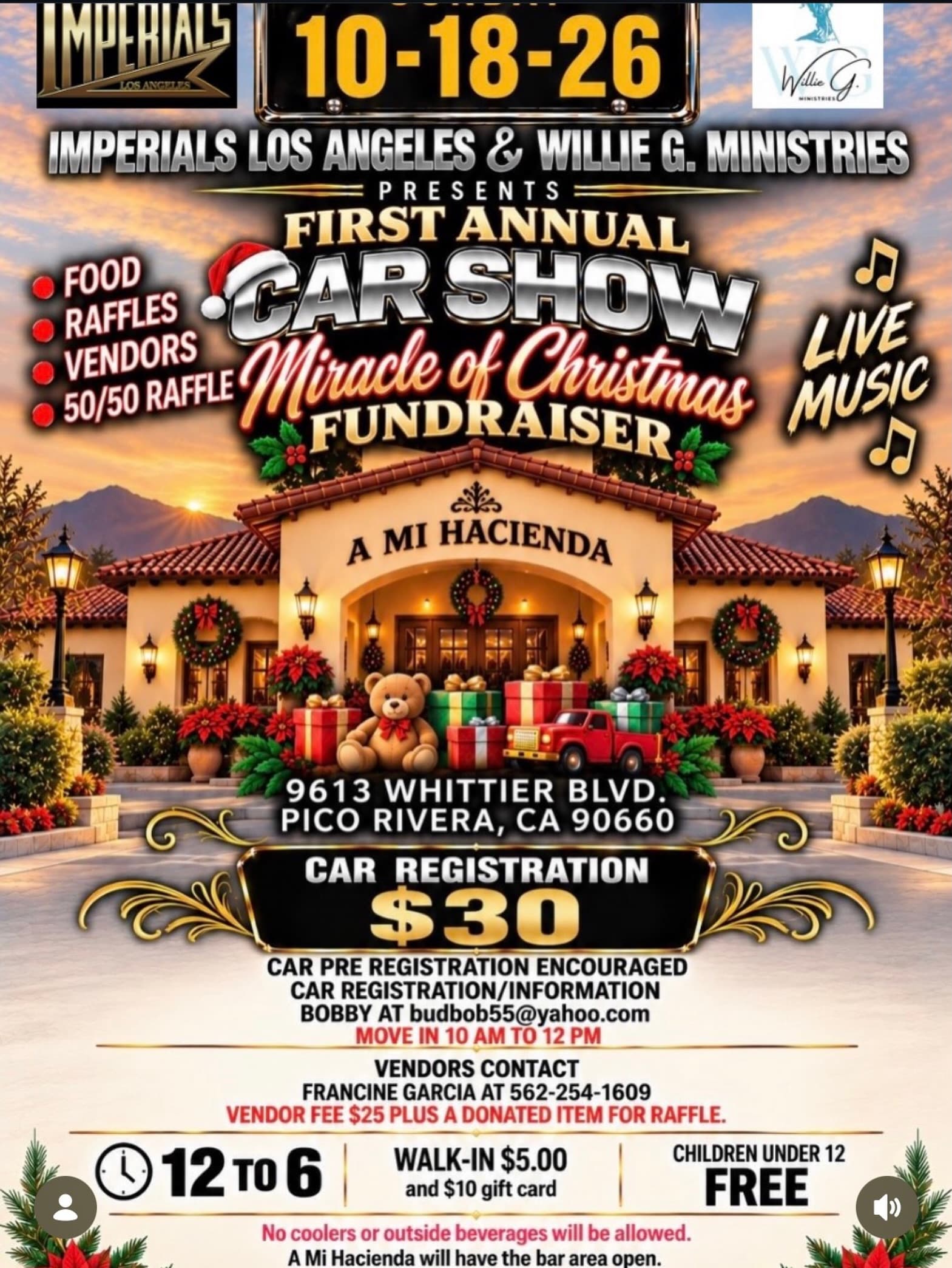 Miracle of Christmas Car Show Fundraiser