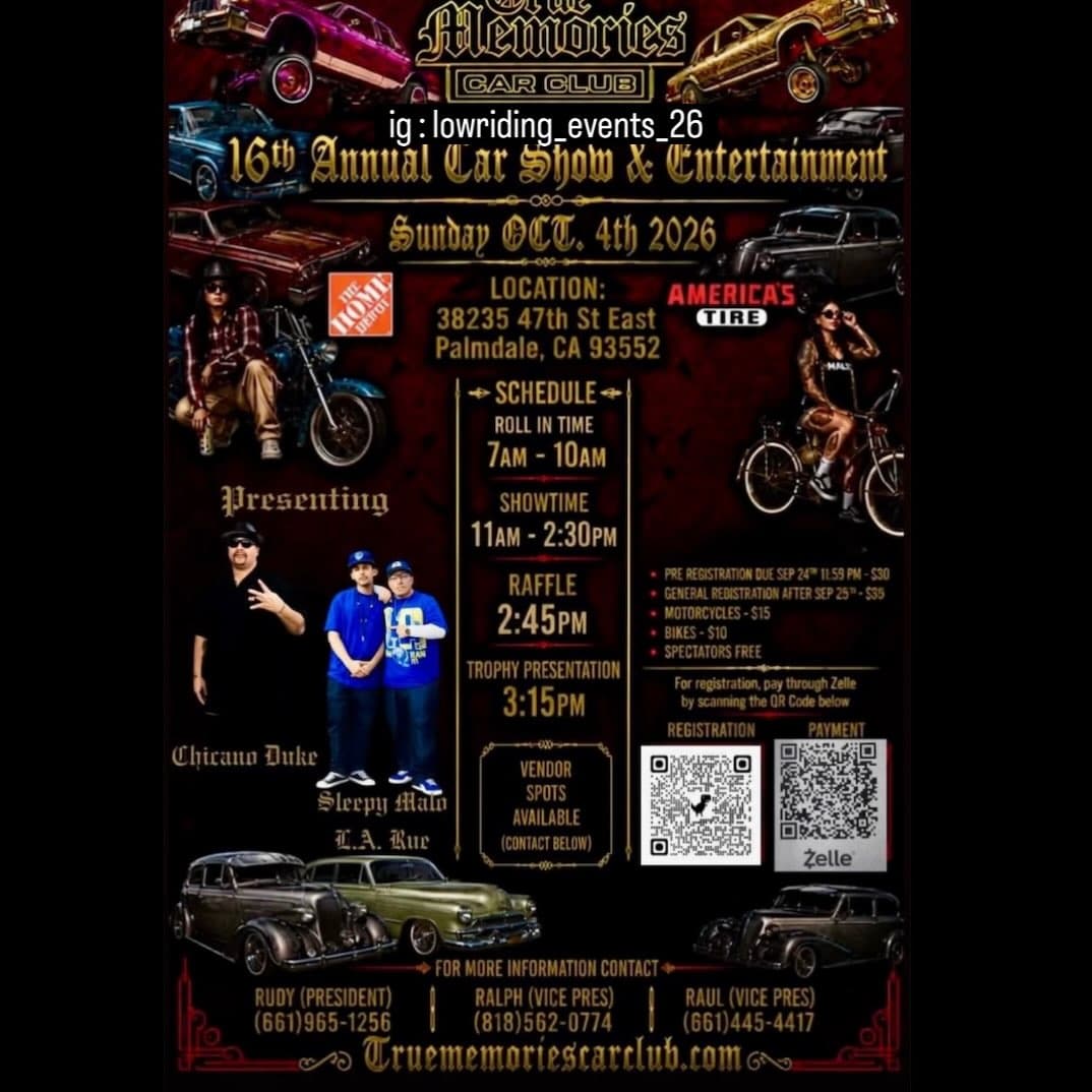 True Memories Car Club 16th Annual Car Show & Entertainment
