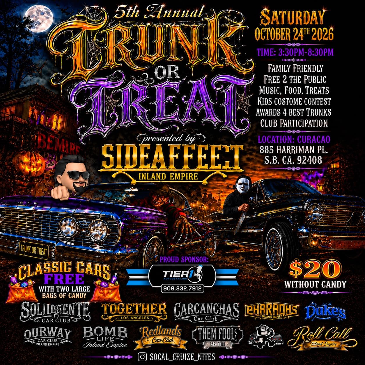 Trunk or Treat presented by SideAffect Inland Empire