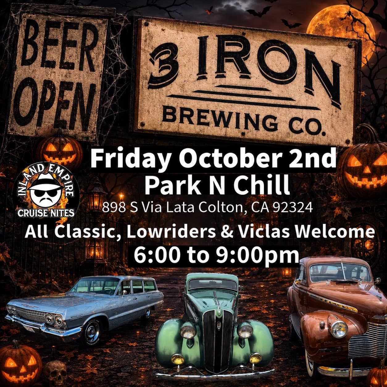 Park N Chill at 3 Iron Brewing Co