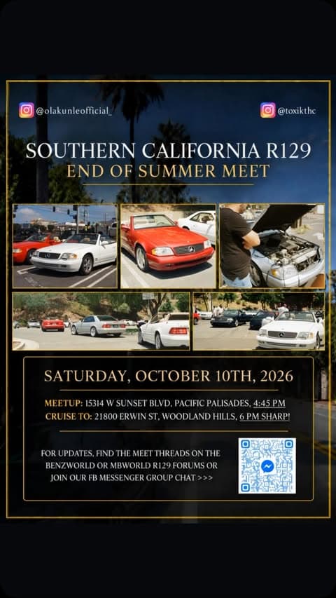 Southern California R129 End of Summer Meet